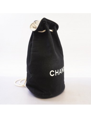 Auth Chanel Shoulder Bag Novelty Canvas Black suggérées chez