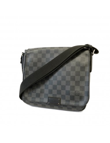 Auth Louis Vuitton Damier Graphite District PM N41260 Mens Shoulder Bag paiement sécurisé