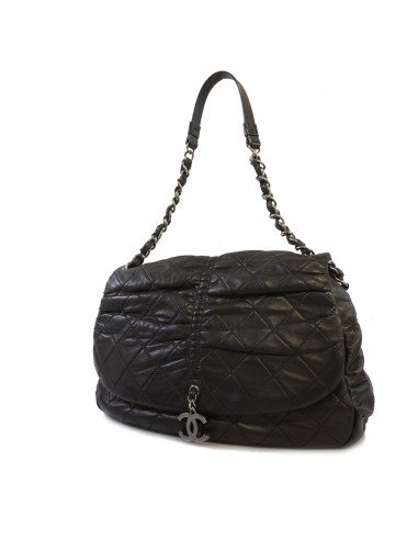 Auth Chanel Shoulder Bag Matrasse Lambskin Black soldes