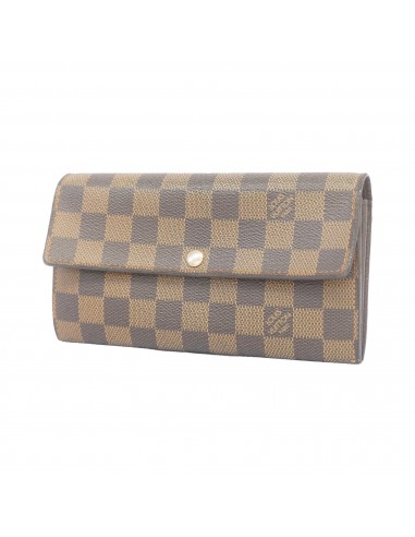 Auth Louis Vuitton Bi-Fold Wallet Damier Portofeuil Sara N61734 d'Europe débarque