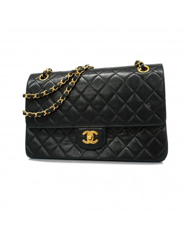 Auth Chanel Matelasse W Flap W Chain Shoulder Bag Womens Leather Shoulder Bag du meilleur 