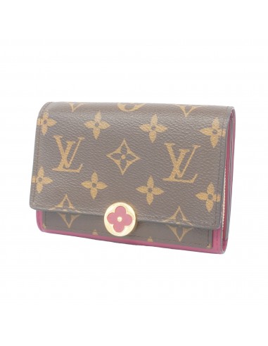 Auth Louis Vuitton Bi-Fold Wallet Monogram Portofeuil Flor Compact M64588 Fusha sélection de produits