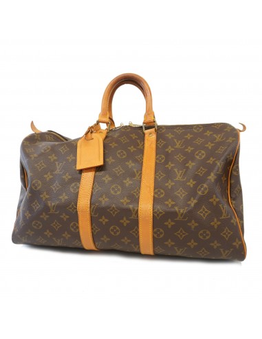 Auth Louis Vuitton Monogram Keepol 45 M41428 MenWomenUnisex Boston BagHandbag vous aussi creer 