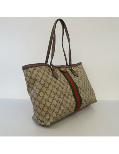 Auth Gucci Tote Bag Offdia 631685 GG Supreme Beige Gold Metal sur le site 