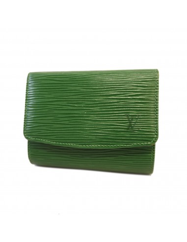 Auth Louis Vuitton Card Case Epi Porto 12 Cult Credit M63474 Borneo Green meilleur choix