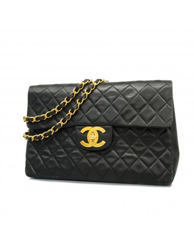 Auth Chanel Matelasse Chain Shoulder Bag Womens Leather Shoulder Bag Black france