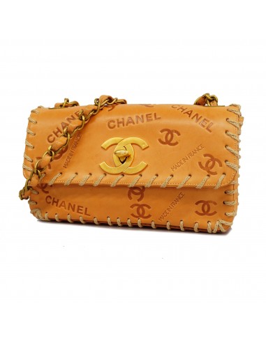 Auth Chanel Chain Shoulder Bag Womens Shoulder Bag Light Brown Voir les baskets