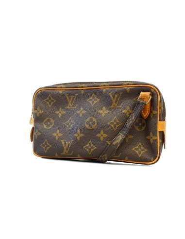 Auth Louis Vuitton Monogram Pochette Marley Bandolier M51828 Womens Bag brillant des détails fins