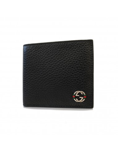 Auth Gucci Bi-fold Wallet 308795 MenWomenUnisex Leather Wallet (bi-fold) Black Les magasins à Paris et en Île-de-France