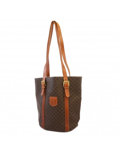 Auth Celine Tote Bag Macadam PVC Brown Gold Metal suggérées chez